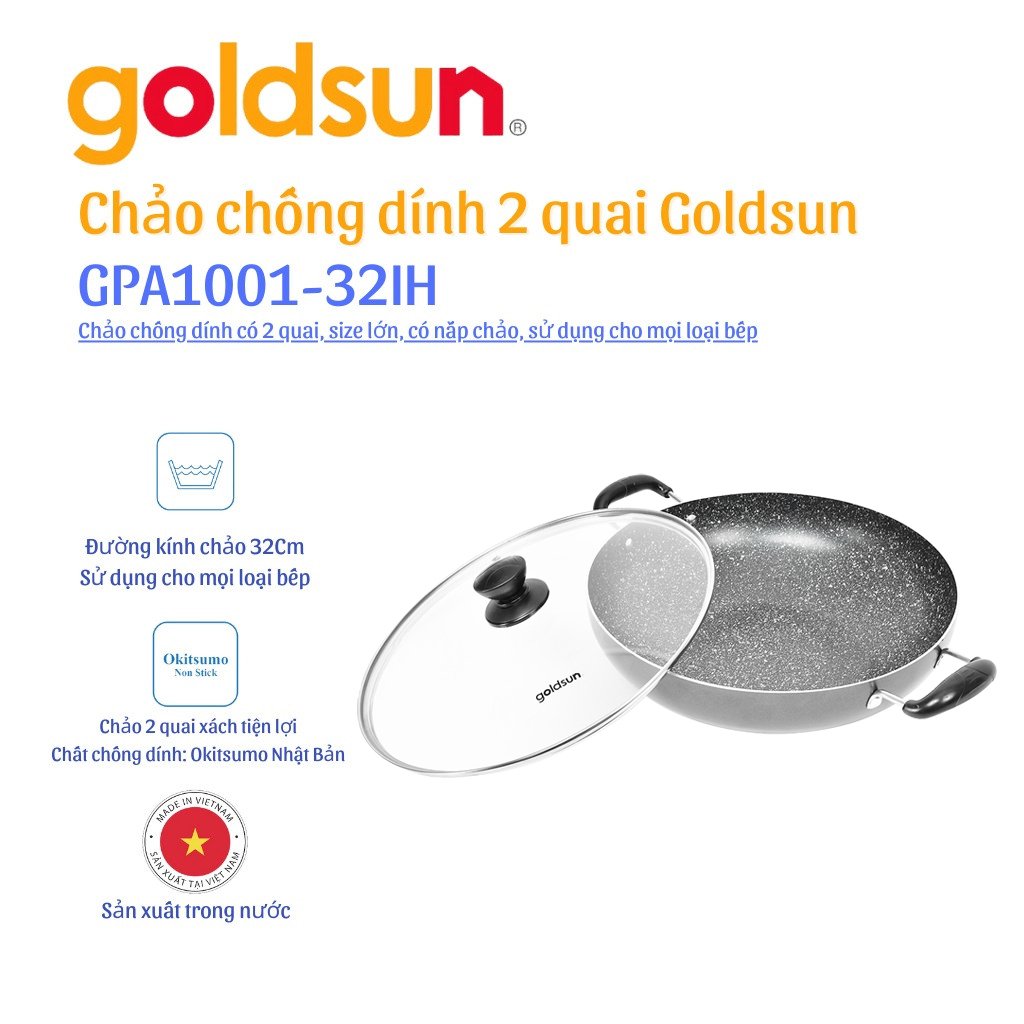Chảo chống dính Goldsun GPA1001-32IH