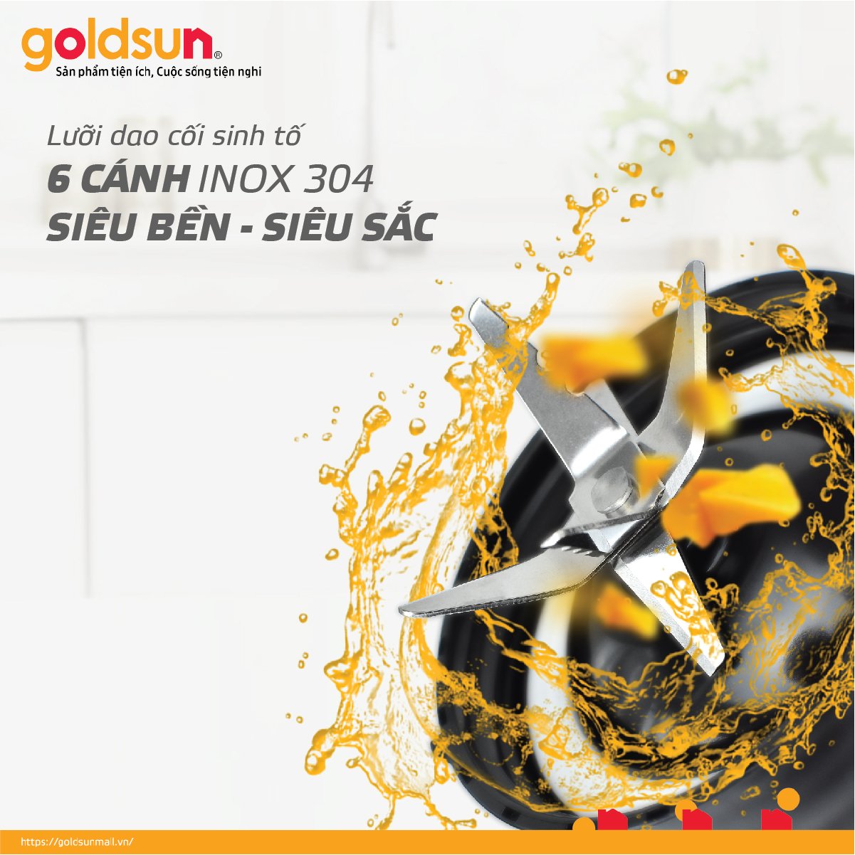 Máy xay sinh tố Goldsun GBL4140