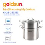 Bộ nồi inox xửng hấp Goldsun GH26-2303SG