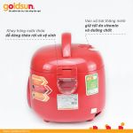 Nồi cơm điện Goldsun nắp Gài 3D 1,5 lít GRC5030 (màu đỏ)
